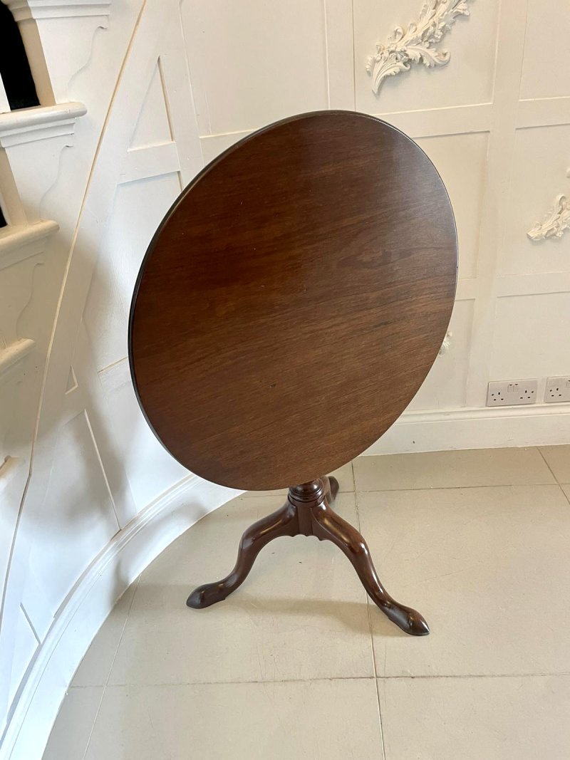 Antique George III Quality Mahogany Bird Cage Tripod/Lamp Table